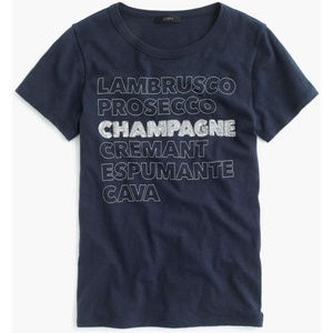 J. Crew Tops - NWT JCrew Champagne Graphic Tee Size Small J. Crew Tops - NWT JCrew Champagne Graphic Tee Size Small